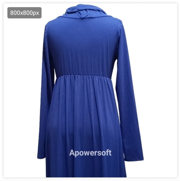 Maternity Bee Royal Blue Maternity maxi dress size small - Picture 4 of 4